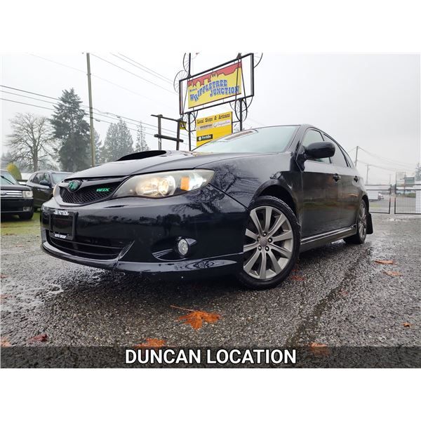 DUNCAN - 2010 SUBARU IMPREZA WRX WAGON, BLACK, 195061 KMS, ALL WHEEL DRIVE. - J811261