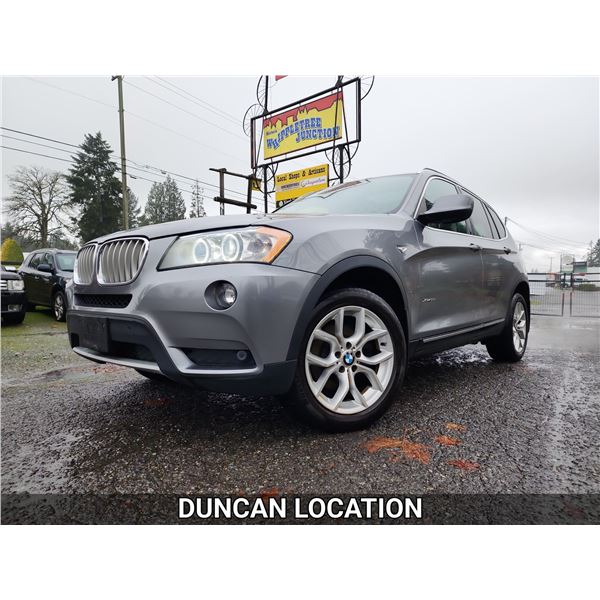 DUNCAN - 2013 BMW X3, GREY, 116083 KMS, "NO RESERVE" - DA18553