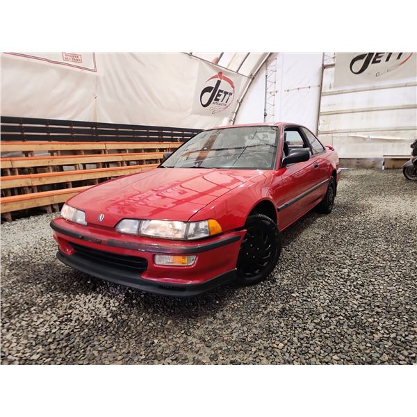 PARKSVILLE - 1993 ACURA INTEGRA, RED, 157726 KMS, FRONT WHEEL DRIVE. - D800102