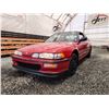 Image 2 : PARKSVILLE - 1993 ACURA INTEGRA, RED, 157726 KMS, FRONT WHEEL DRIVE. - D800102