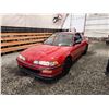 Image 3 : PARKSVILLE - 1993 ACURA INTEGRA, RED, 157726 KMS, FRONT WHEEL DRIVE. - D800102