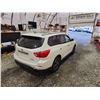 Image 15 : PARKSVILLE - 2017 NISSAN PATHFINDER, WHITE, 145562 KMS, 4X4. NO RESERVE. - D623883
