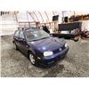 Image 9 : PARKSVILLE - 2000 VOLKSWAGEN GOLF, BLUE, 296816 KMS, FRONT WHEEL DRIVE. NO RESERVE. - D360855