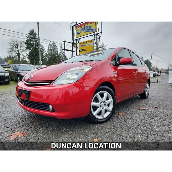 DUNCAN - 2006 TOYOTA PRIUS, RED, 75247 KMS, FRONT WHEEL DRIVE. - D227217