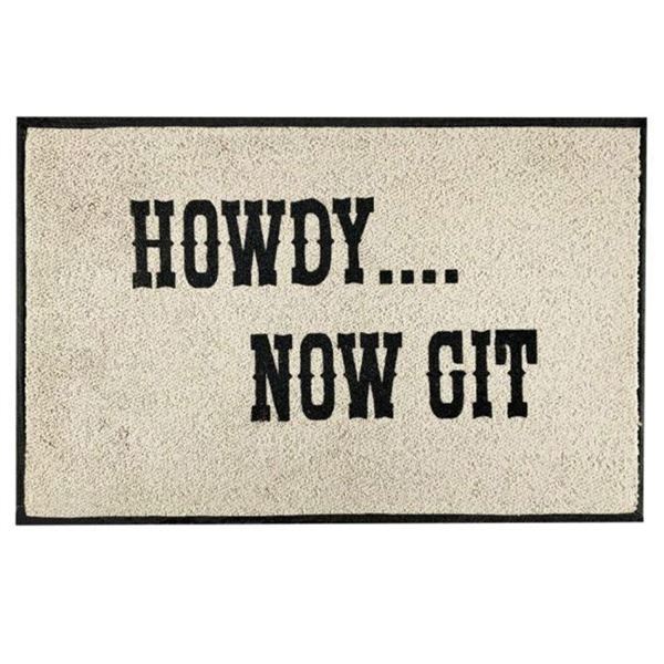 "Howdy... Now Git" Floor Mat