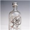 Image 2 : 6pc Silver Overlay Glass Rye Bottle and Shot Glass Set