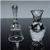 Image 2 : 2pc Swarovski Crystal Mini Bud Vase and Dinner Bell