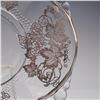 Image 2 : 2pc Silver Overlay Glass Bowl and Plate