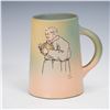 Image 1 : Weller Pottery Handled Mug with Monk Decoration