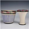Image 1 : 2pc Weller Zona Eldora Chelsea Jardiniere and Vase