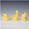 Image 2 : 3pc Weller Pottery Yellow Figural Planters