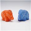 Image 3 : 6pc Salt and Pepper Shaker Collection - Letters, Elephants, and Houses