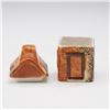 Image 8 : 8pc Salt and Pepper Shaker Collection- Owls, Bears, Cottages and Birds