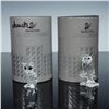 Image 5 : 2pc Swarovski Crystal Figurines, Night Owl & Owl on Branch