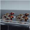 Image 2 : 3pc Swarovski Masquerade Crystal Figurine & SCS Mask Pin, Columbine 242032