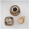Image 2 : 8pc Japanese Satsuma Style Porcelain with Vase and Bowls