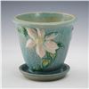 Image 2 : Roseville Pottery Water Lily Planter with Tray