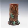 Image 2 : Weller Pottery Warwick Art Floral Tree Trunk Vase