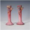 Image 1 : Pair of Weller Pottery Flambe Candlesticks