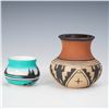 Image 1 : 2pc Southwest Pottery Vases, Navajo Dine & Weller Souevo