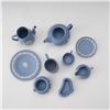 Image 2 : 14pc Wedgwood Blue Jasperware Tea Set Miniatures