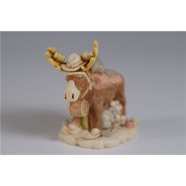Harmony Kingdom Moose Figurine, Beer Nuts