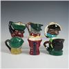 Image 2 : 6pc Royal Doulton Miniature Character Jug Collection