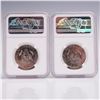 Image 2 : 2pc 2019-D Kennedy Half Dollar Coins NGC Graded MS 67 PL