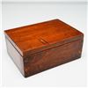 Image 3 : 3pc Inlaid Wood, Enameled Metal, and Plain Wooden Boxes