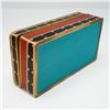 Image 9 : 3pc Inlaid Wood, Enameled Metal, and Plain Wooden Boxes