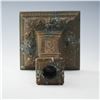 Image 2 : 2pc Ornate Brass Candlestick Holders- Attributed to St. Louis VP Ball
