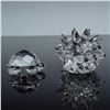 Image 2 : 2pc Swarovski Silver Turtle and Hedgehog Figurines