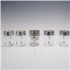 Image 2 : 5pc Silver Overlay Glass Mugs