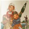 Image 2 : 2pc Unmarked Dutch-Inspired Mugs, Fishing & Goose Girl Designs