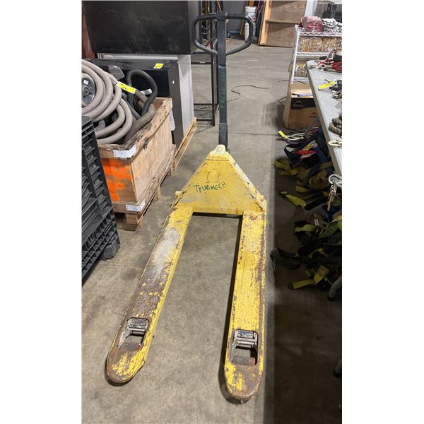 YELLOW 5500LB CAPACITY INDUSTRIAL PALLET JACK