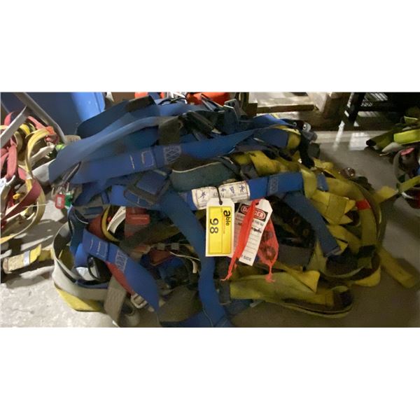 ASSORTED FALL PROTECTION HARNESSES