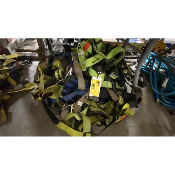 ASSORTED FALL PROTECTION HARNESSES