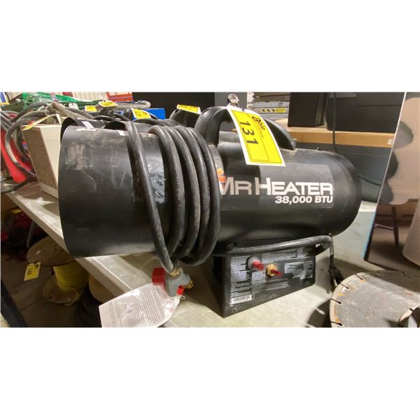 MR HEATER 38,000 BTU GAS POWERED PORTABLE INDUSTRIAL HEATER