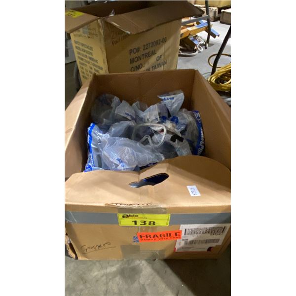 BOX OF SAFETY EYE PROTECTION GOGGLES