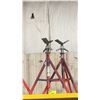 Image 1 : PAIR OF RIDGID VJ-99 V-HEAD ADJUSTABLE INDUSTRIAL PIPE STANDS