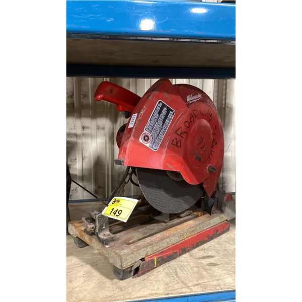 MILWAUKEE 6176-20, 14" ABRASIVE INDUSTRIAL ELECTRIC CUT OFF-SAW