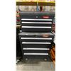 Image 1 : MECHANICS EDGE BLACK METAL MOBILE 7 DRAWER TOOL CHEST WITH KEYS *NO CONTENTS*