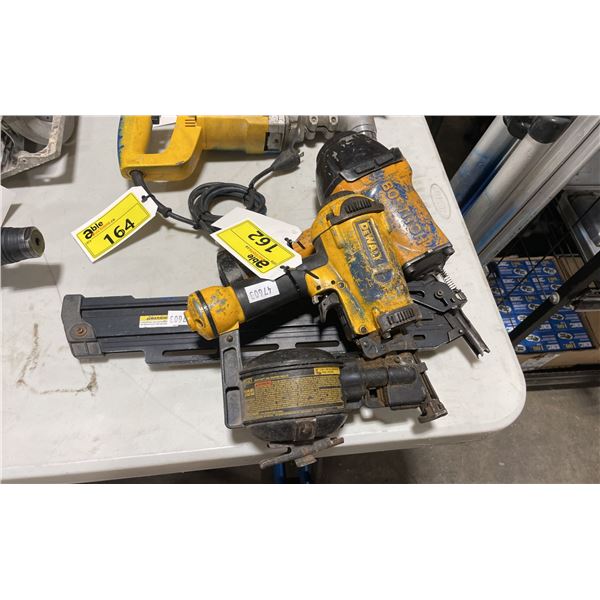 BOSTITCH F28WW INDUSTRIAL PNEUMATIC FRAMING NAIL GUN & DEWALT D51321 PNEUMATIC COIL ROOFING NAIL GUN