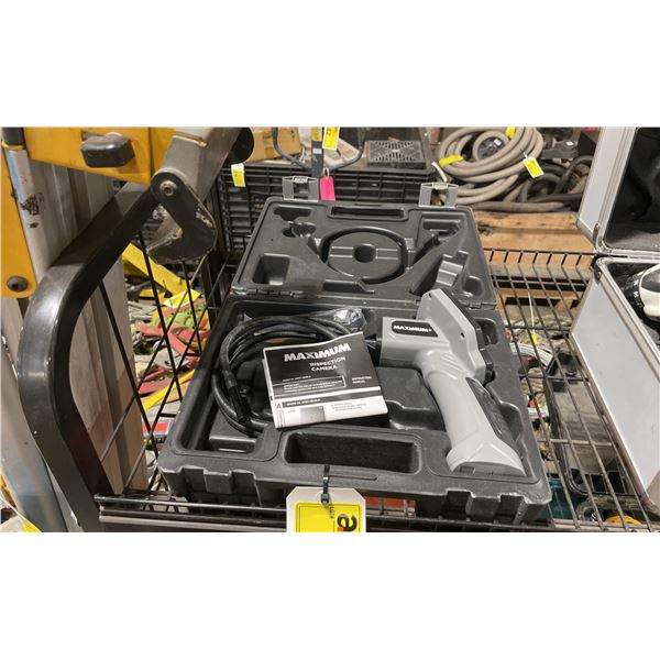 MAXIMUM 057-4548-0 BATTERY OPERATED INDUSTRIAL INSPECTION CAMERA IN HARD TRANSPORT CASE