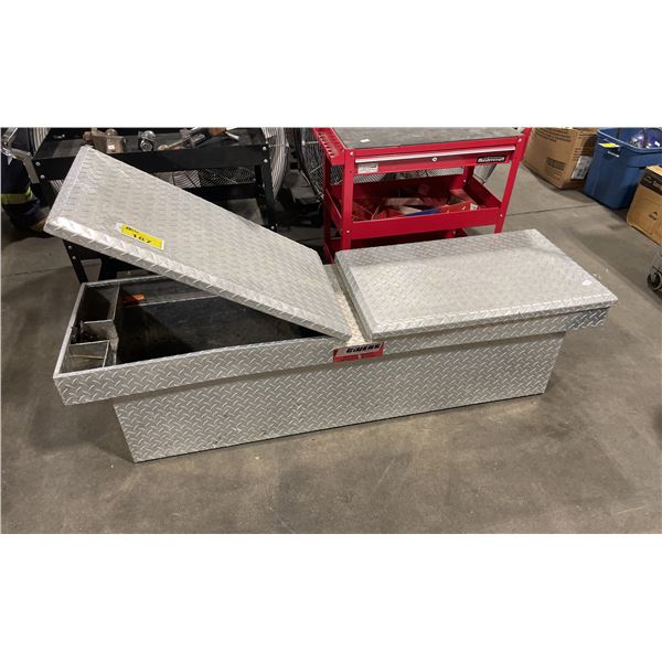 OWENS ALUMINUM CHECKER PLATE 70"W X 21"D X 19"H INDUSTRIAL TRUCK BED TOOL BOX