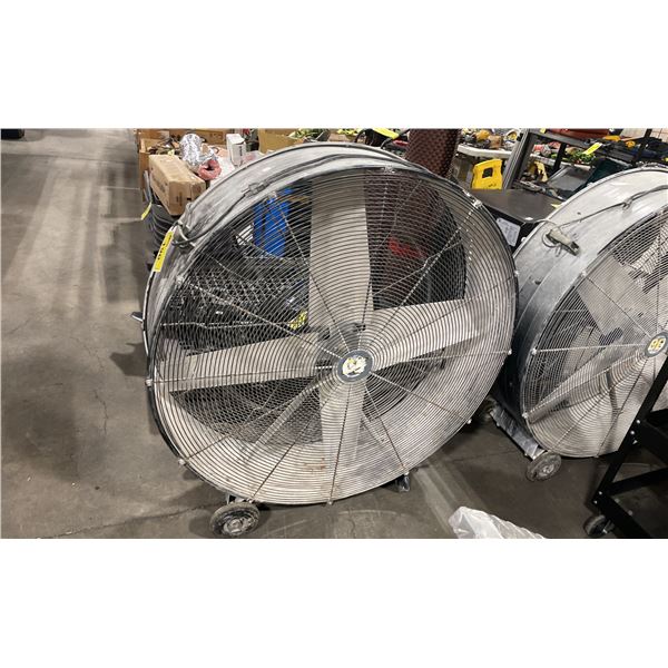 BE BLACK 43" INDUSTRIAL ELECTRIC LARGE SCALE MOBILE FLOOR FAN