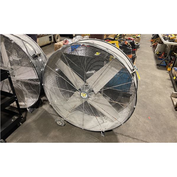 BE BLACK 43" INDUSTRIAL ELECTRIC LARGE SCALE MOBILE FLOOR FAN