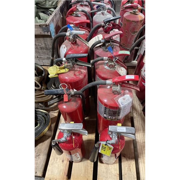 10 ASSORTED INDUSTRIAL FIRE EXTINGUISHERS *MUST TAKE ALL*