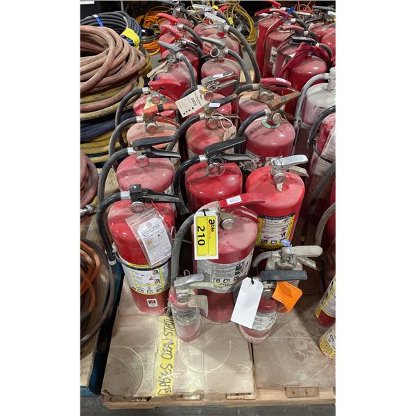 14 ASSORTED INDUSTRIAL FIRE EXTINGUISHERS *MUST TAKE ALL*