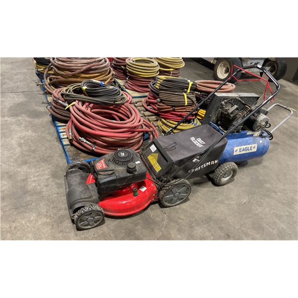 CRAFTSMAN 159CC RED GAS POWERED WALK BEHIND LAWN MOWER WITH BAG